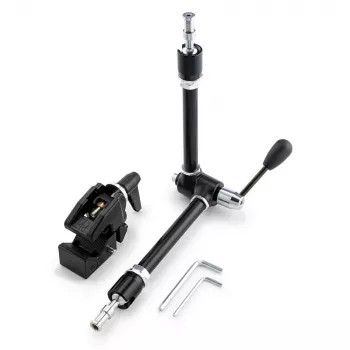 Manfrotto 143R kĺbové Magic rameno s držiakom kamery, nosnosť 3 kg, hliník, čierna
