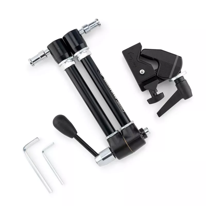 Manfrotto 143R kĺbové Magic rameno s držiakom kamery, nosnosť 3 kg, hliník, čierna