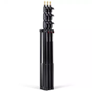 Manfrotto 1004BAC-3 vzduchom odpružená sada 4-sekciových osvetľovacích statívov (balenie 3 ks, čierna)