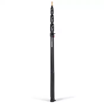 Manfrotto 1004BAC-3 vzduchom odpružená sada 4-sekciových osvetľovacích statívov (balenie 3 ks, čierna)