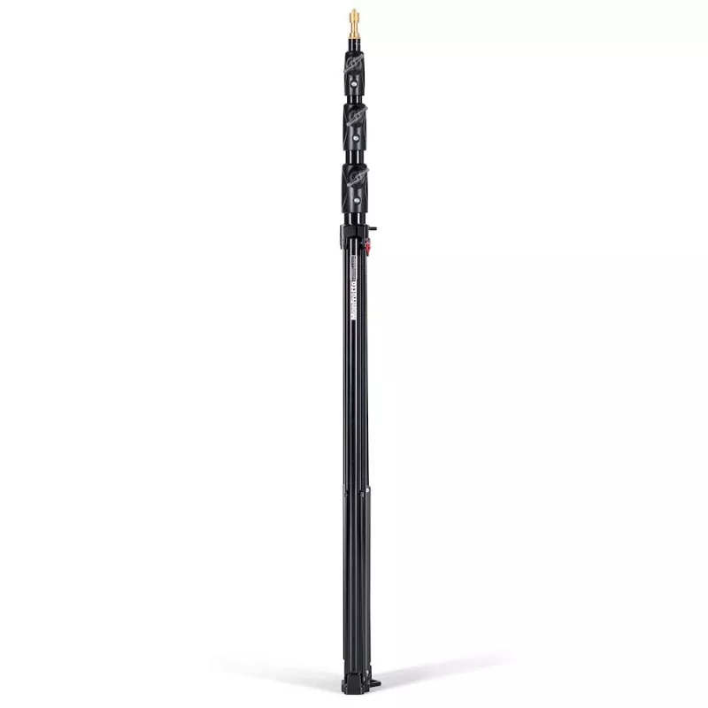 Manfrotto 1004BAC-3 vzduchom odpružená sada 4-sekciových osvetľovacích statívov (balenie 3 ks, čierna)