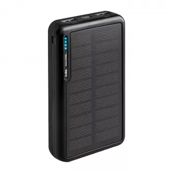 SBS solárna power banka 20000 mAh Fast Charge čierna