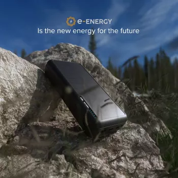 SBS solárna power banka 20000 mAh Fast Charge čierna