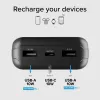 SBS solárna power banka 20000 mAh Fast Charge čierna