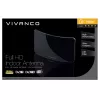 Vivanco VVTVANTMCIRCLE vnútorná anténa pre DVB-T/T2 so zosilnením 28 dB, filter LTE/4G/5G, podpora DAB/DAB+, čierna
