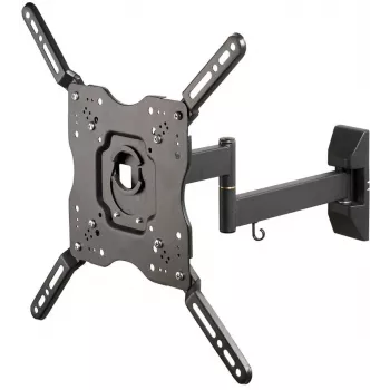 Vivanco Full Motion TV nástenný držiak pre 32-55 palcové obrazovky do 35 kg, VESA 400x400, naklápací a otočný, čierny