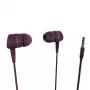Vivanco VVEARSOLIDSOUNDR káblové in-ear slúchadlá s 3,5-mm jack konektorom, červené