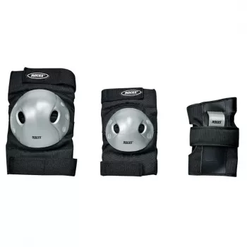 SPOKEY Roces Extra Three Pack chrániče na korčuľovanie čierno-sivé veľkosť L