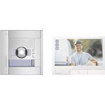 LEGRAND Bticino 363532 Flex'ONE video vrátnikový set s Sfera vonkajšou stanicou (1 & 2 tlačidlá zvončeka), 1-násobný