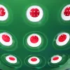 Guzzini Le Murrine sada 2 misiek 12 cm smaragdovo zelená/biela/červená