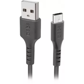 SBS kábel USB na microUSB 1 m, čierny (LTHL200)
