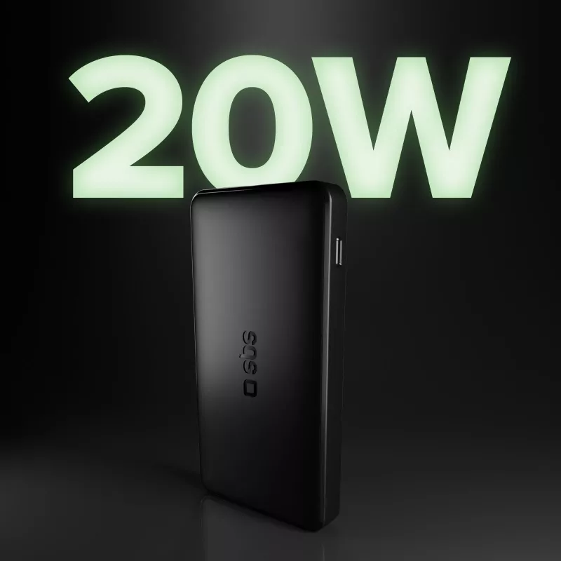 SBS TTBB10000FASTPD20K 10000mAh Power Delivery 20W powerbank čierny