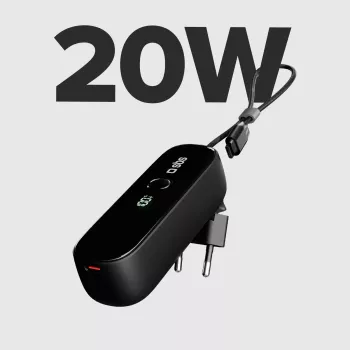 SBS TETRBB5000PD20 5000 mAh 20W Power Delivery powerbank čierny