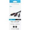 Audio kábel 3,5 mm na 2xRCA Vivanco 2,5 m (VVAJACK2RCA25MMK)