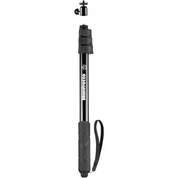 Manfrotto MPOLEVR hliníková predlžovacia tyč pre 360° a akčné kamery, 4 segmenty, 66-200 cm, čierna