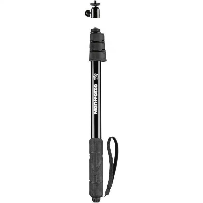 Manfrotto MPOLEVR hliníková predlžovacia tyč pre 360° a akčné kamery, 4 segmenty, 66-200 cm, čierna