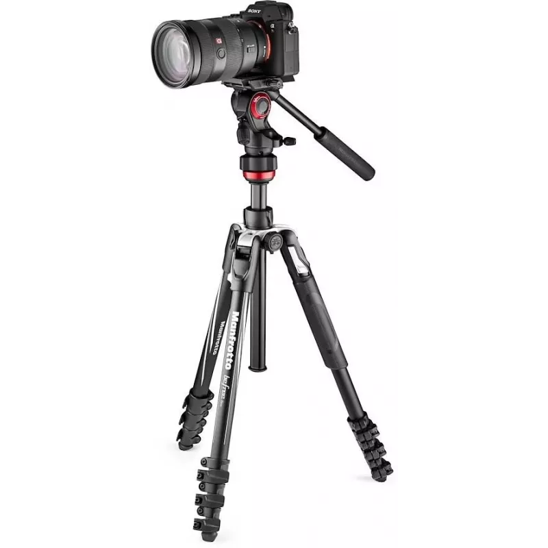 Manfrotto BEFREE Live Lever Carbon Fiber video statívová súprava s fluidnou hlavou