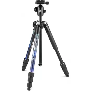 Manfrotto MKELMII4BL-BH Element MII 4-sekciový hliníkový statív s guľovou hlavou, modrý