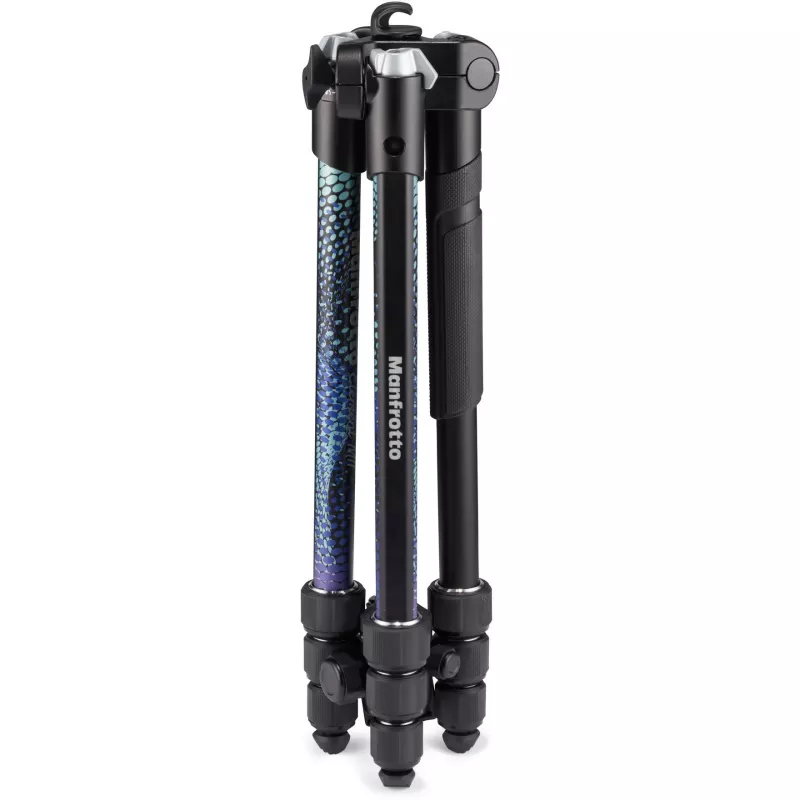 Manfrotto MKELMII4BL-BH Element MII 4-sekciový hliníkový statív s guľovou hlavou, modrý