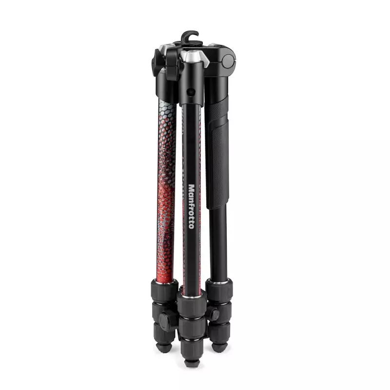 Manfrotto MKELMII4RD-BH Element MII 4-sekciový hliníkový statív s guľovou hlavou, červený