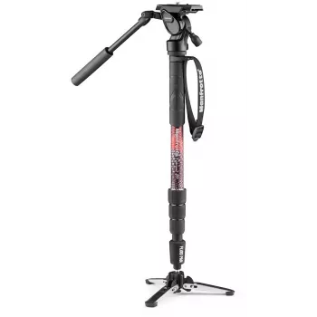 Manfrotto Element MII video statív s 400 fluidnou hlavou, hliník, čierny