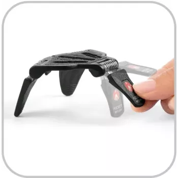 Manfrotto MP3-BK stolový statív s integrovanou guľovou hlavou, čierny