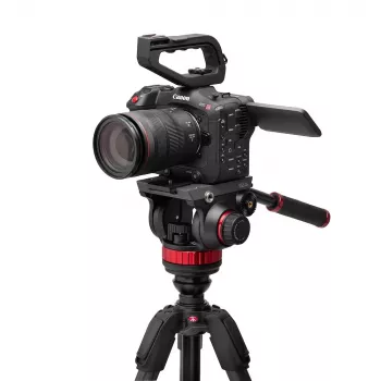 Manfrotto 055 Carbon Fiber video statívový systém s 502AH kvapalinovou hlavou