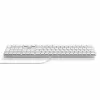 Satechi Slim LX3 káblová klávesnica s podsvietením a numerickým blokom, USB-C/USB-A, prepínač režimu Mac/Windows, strieborná