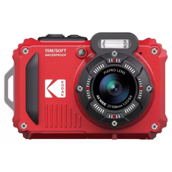 Kodak WPZ2RD6 červený 16,35 MP vodotesný Wi-Fi kompaktný fotoaparát