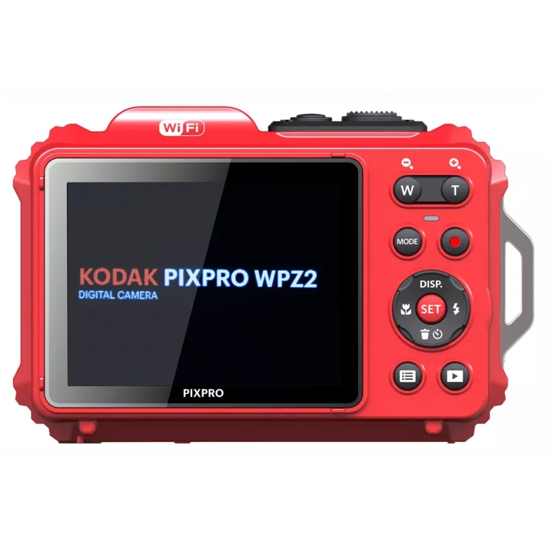 Kodak WPZ2RD6 červený 16,35 MP vodotesný Wi-Fi kompaktný fotoaparát