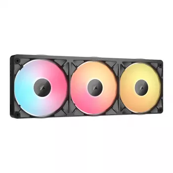 CORSAIR iCUE Link RX360 II Unified Frame RGB 120mm PWM ventilátor trojbalenie - čierna
