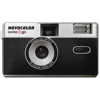 Swiss+Go Novocolor súprava analógového fotoaparátu 35mm s bleskom, puzdrom, popruhom a filmom Kodak (SWI401608)