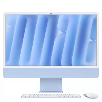 Apple iMac 24 palcov modrý M4 8-jadrový CPU 8-jadrový GPU 16GB RAM 512GB SSD nemecká klávesnica