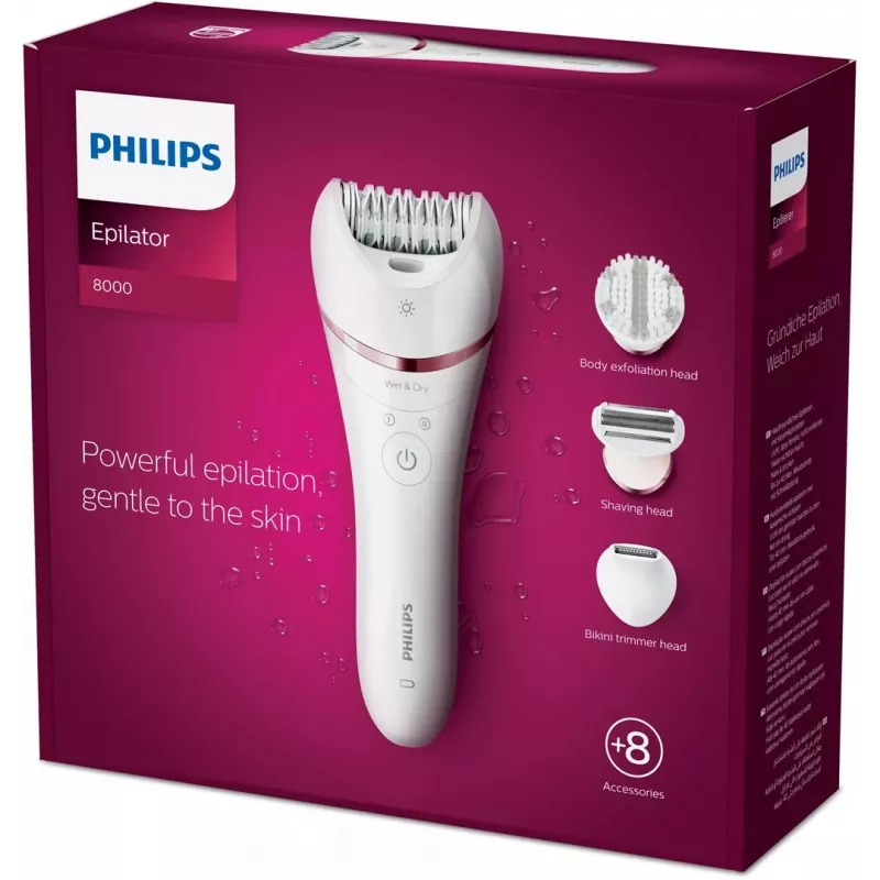 Philips 8000 Series epilátor BRE735/00 mokrý a suchý epilátor