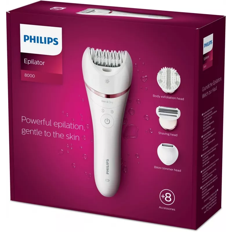 Philips 8000 Series epilátor BRE735/00 mokrý a suchý epilátor