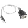 RS232 na USB konvertorový kábel s čipovou sadou Prolific PL2303, 0,8 m, čierny
