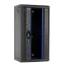 DSIT DS10-3312 12U 10 palcové nástenné serverové puzdro so sklenenými dverami, 312x310x618 mm, čierne