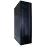 DSIT 42U 19 palcový serverový rack s perforovanými prednými dverami, 600x1200x2000 mm, čierny
