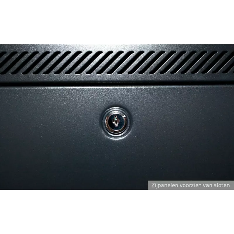 DSIT 42U 19 palcový serverový rack s perforovanými prednými dverami, 600x1200x2000 mm, čierny
