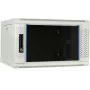 DSIT DS6406W 6U nástenný serverový rack so sklenenými dverami, biely, 600 x 450 x 367 mm