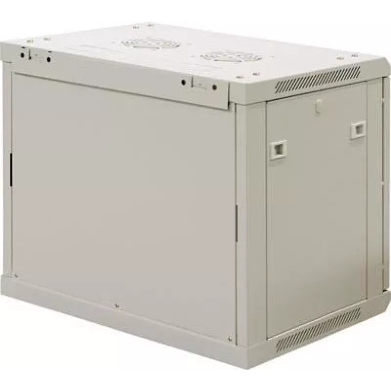 DSIT DS6406W 6U nástenný serverový rack so sklenenými dverami, biely, 600 x 450 x 367 mm