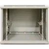 DSIT DS6406W 6U nástenný serverový rack so sklenenými dverami, biely, 600 x 450 x 367 mm