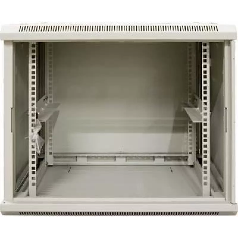 DSIT DS6406W 6U nástenný serverový rack so sklenenými dverami, biely, 600 x 450 x 367 mm