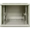 DSIT 12U reverzibilný nástenný serverový rack so sklenenými dverami, biely, 600x600x635 mm