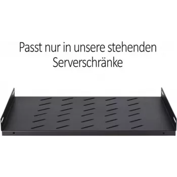 DSIT DS-FH60 1U pevná polica na konzolu pre serverové racky s hĺbkou 600 mm, čierna