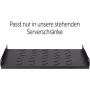 DSIT DS-FH60 1U pevná polica na konzolu pre serverové racky s hĺbkou 600 mm, čierna