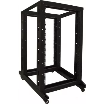 DSIT 22U 19 palcový samostatne stojaci serverový rack na kolieskach, 600x800x1200 mm, nezmontovaný, čierny