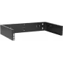 DSIT 2U 19 palcový nástenný rack rám, pevný, hĺbka 300 mm, čierny (DS-WMB2-M)