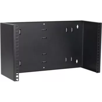 DSIT 6U 19 palcový nástenný otvorený rámový rack, pevný, hĺbka 180 mm, čierny (DS-WMB6-S)