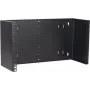 DSIT 6U 19 palcový nástenný otvorený rámový rack, pevný, hĺbka 180 mm, čierny (DS-WMB6-S)